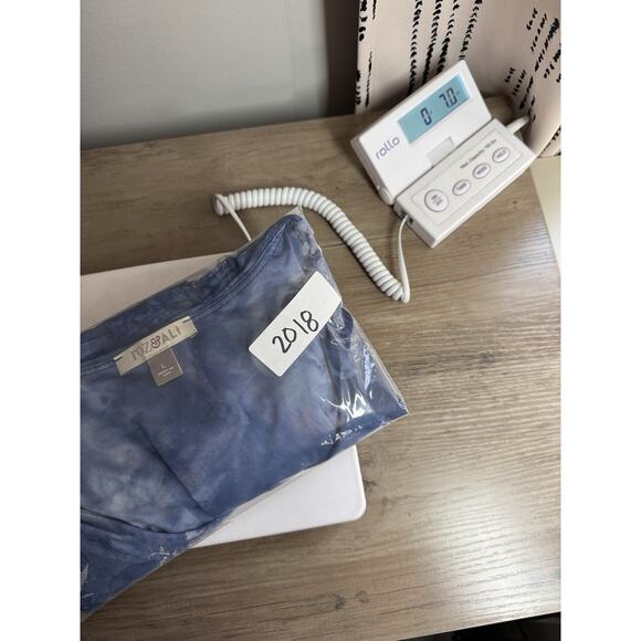 VTG Womens Y2K Ruffle Shimmer Top L Blue Tiered Fairy Whimsical Feminine Floral - Picture 13 of 13